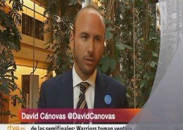 Canal 24h TVE entrevista a David Cánovas en el Parlamento Europeo